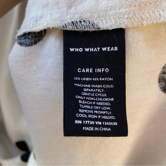 Who What Wear Black Polka Dot Blouse - Picture 10 of 11